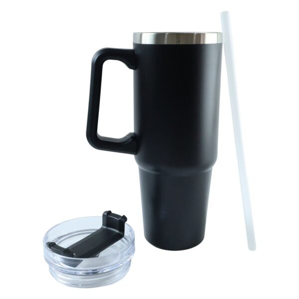 890 ML Large Capacity Insulated Travel Mug / Tumbler Black color (1 Pc)