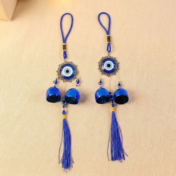 Big-Evil-Eye-Protection-Chakra-01.jpg Decorative Evil Eye Hanging Wind Chime Set (2 Pc Set)