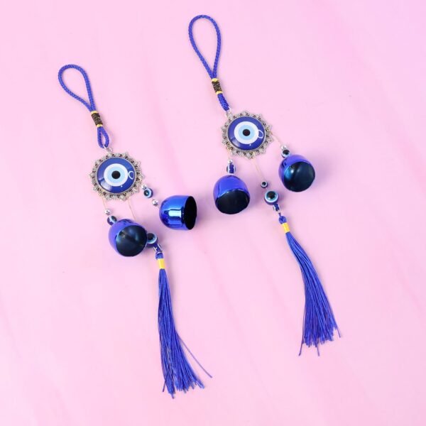 Big-Evil-Eye-Protection-Chakra-04.jpg Decorative Evil Eye Hanging Wind Chime Set (2 Pc Set)
