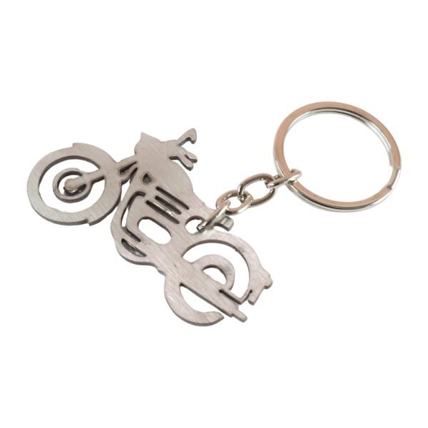 BikeKeychain-04.jpg Motorcycle Silhouette Metal Keychain - (1 Pc)