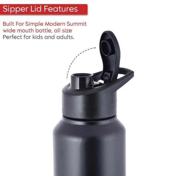 Stainless Steel 1000ml Flip-Top Reusable Sports Water Bottle – 1 Pc