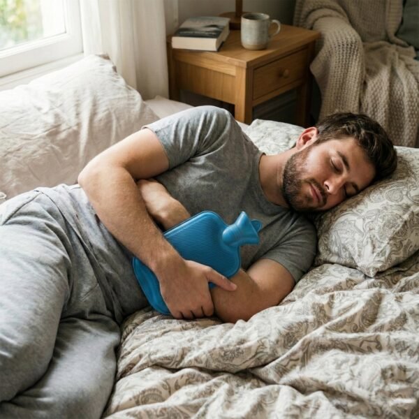 BlueHotWater-05.jpg Reusable Hot Water Bag for Pain Relief (23 × 12 cm / 1 Pc)