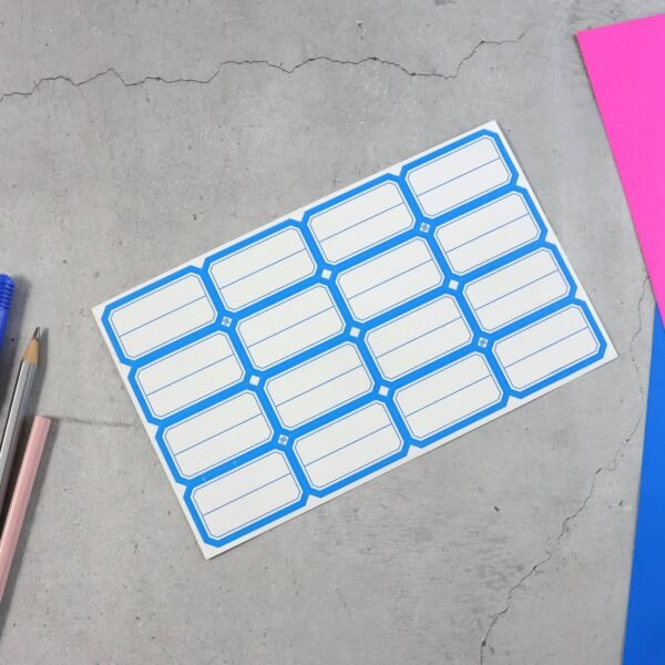 BlueSingleSticker-05.jpg 1 Sheets Self-Adhesive Label Stickers
