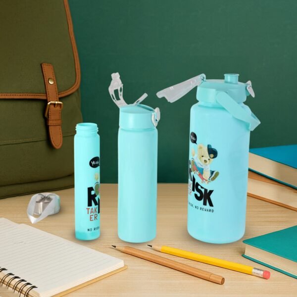Risk Taker Printed Water Bottle 2000ml + 900ml + 300ml - (3 Pc / Set)