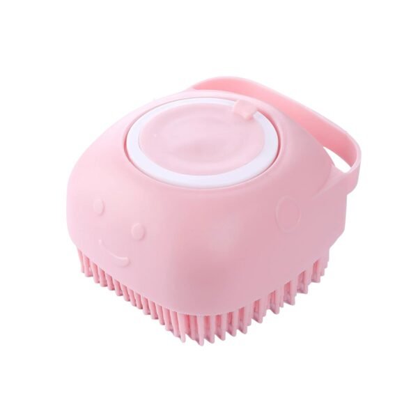 Silicone Massage Bath Body Brush with Built-In Soap Dispenser (1 Pc)