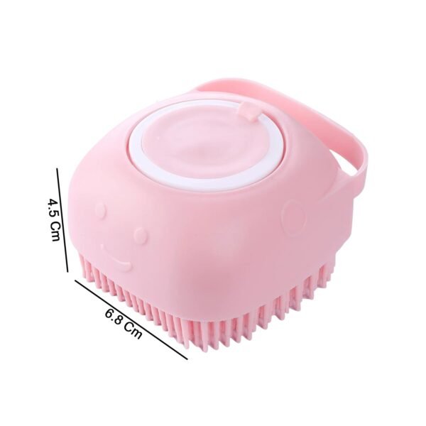 Silicone Massage Bath Body Brush with Built-In Soap Dispenser (1 Pc)