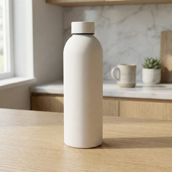 Bottle-05_e43576da-c77e-470f-8230-9d3d19776257.jpg Stainless Steel Double Wall Vacuum-Insulated Drink Water (White / 500 ML Approx)