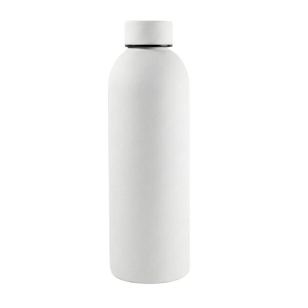 Bottle-06_2d9a726f-ce69-4368-b5a5-98d62e3075ff.jpg Stainless Steel Double Wall Vacuum-Insulated Drink Water (White / 500 ML Approx)