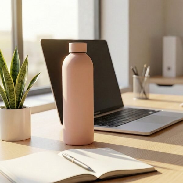 Stainless Steel Double Wall Vacuum-Insulated Drink Water (Pink / 500 ML Approx)