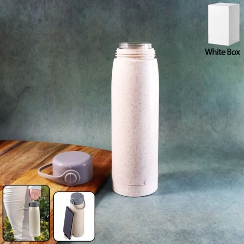 Bottle-WOKSU-01.jpg Creative Wheat Glass Water Bottle with Phone Holder (380ml)