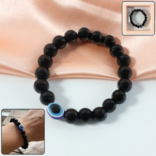 Bracelate1-WOSKU-01.jpg Elegant Dual-Tone Crystal Beaded Stretch Bracelet (1 Pc)