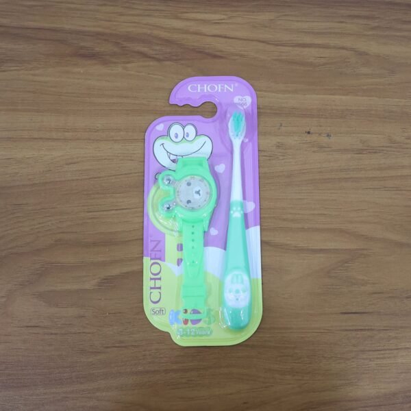 Brush-with-Watch-08.jpg Kids Toothbrush and Cartoon Watch Toy Set