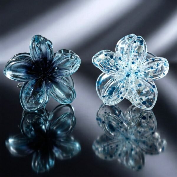 Elegant Floral Design Hair Clip (1 Piece, Mix Color)