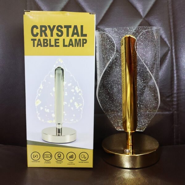 CRYSTALLAMP-Liveimage.jpg Luxury Crystal Table Lamp with USB Charging (1 Pc)