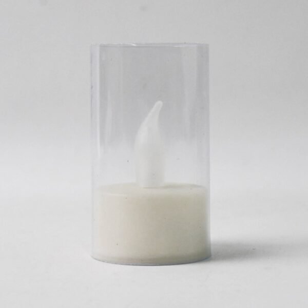 Flameless Candles with Transparent plastic Covers Set of 24 Pcs LED