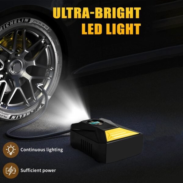 CarCompressor-07.jpg Mini Digital Portable Car Tyre Air Compressor - (1 Pc)