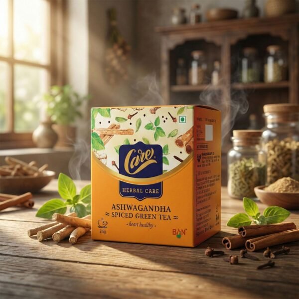 CareGreenTea-06.jpg Ashwagandha Spiced Green Tea (25 Gm, 1 Set)