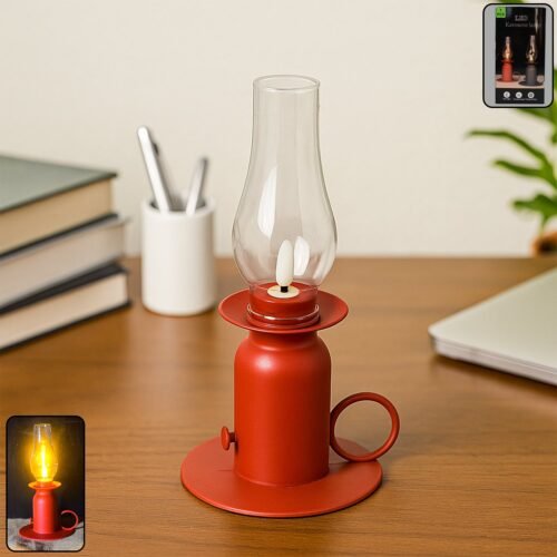 CastleLamp-WOSKU-01.jpg Vintage Style Plastic Candle Light LED Lamp (1 Pc)