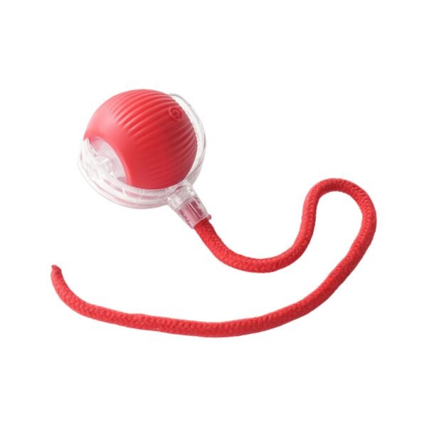 Rechargeable Interactive Cat Toy Ball with Detachable Tail and LED Light (1 Pc)