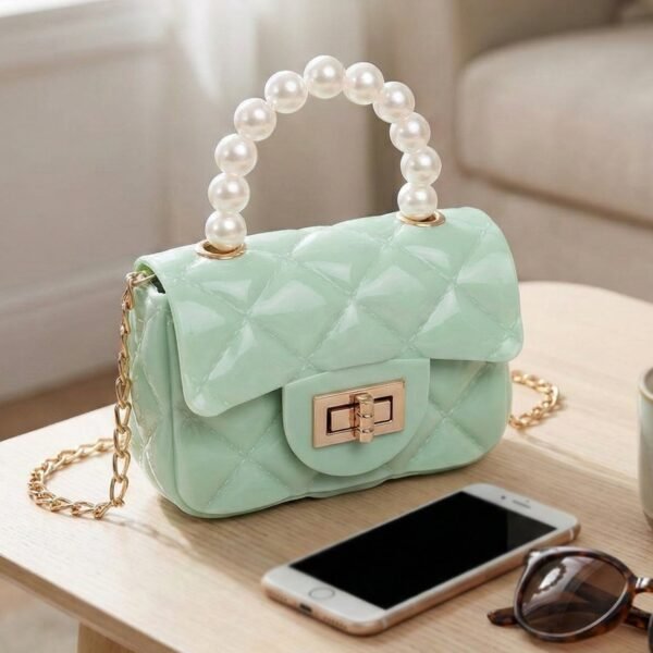 ChainLadiesBags-06_aaa19557-582f-4c51-8655-04e0a820a389.jpg Elegant Quilted Mini Handheld & Sling Fashion Handbag (1 PC)
