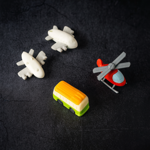 ChatGPTImageAug1_2025_12_32_18PM.png Vehicle Pattern Eraser School Stationery Use Eraser (4 Pc Set)