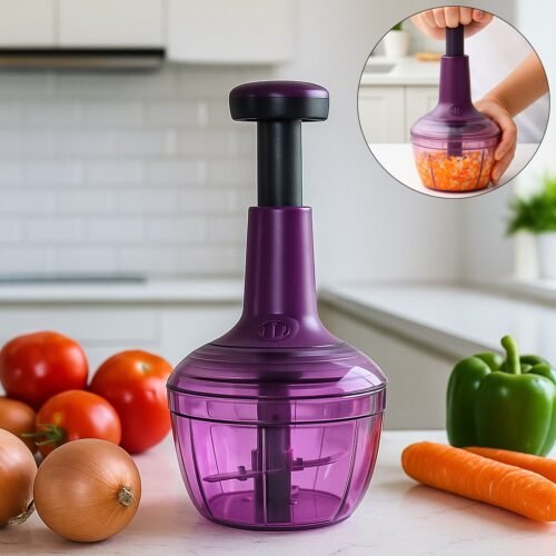 Choppert-01.jpg Supermom Manual Push Vegetable Chopper 650 ml - (1 Pc)