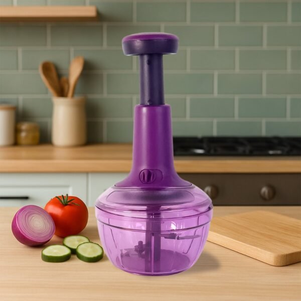 Choppert-03.jpg Supermom Manual Push Vegetable Chopper 650 ml - (1 Pc)