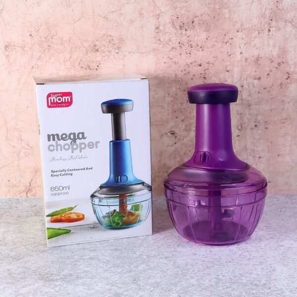 Choppert-04.jpg Supermom Manual Push Vegetable Chopper 650 ml - (1 Pc)