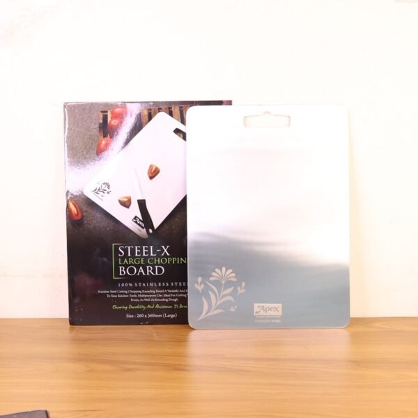 Chopping-Board-08_fb6bce47-9c1e-4995-8a7c-3c66f60036b3.jpg Apex Large Stainless Steel Multipurpose Chopping & Cutting Board (260x360mm / 1 Pc)