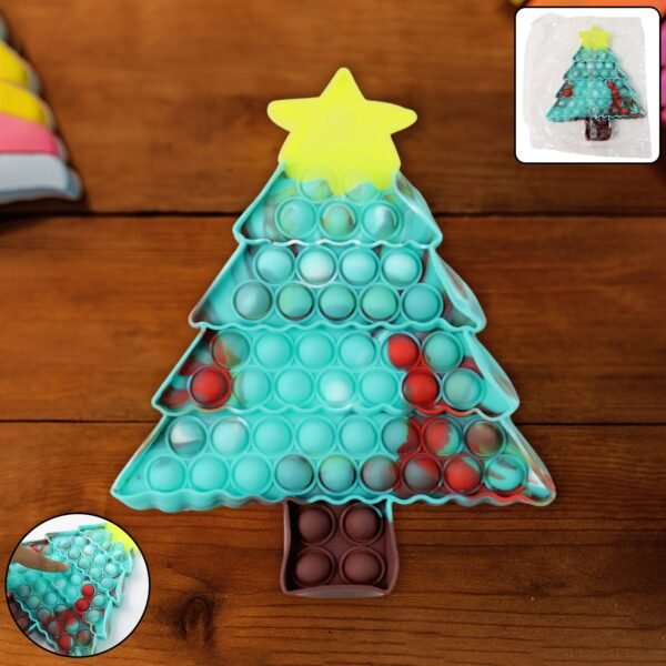 Premium Tree Shape Silicone Pop It Fidget Toy (1 Pc)