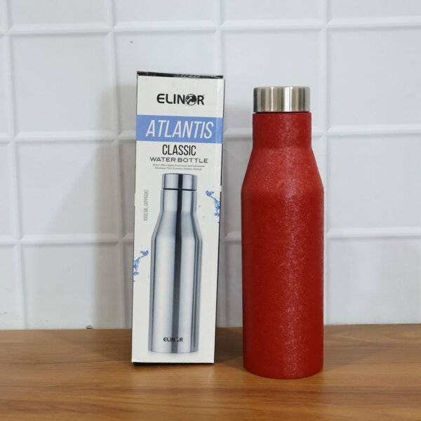 Stainless Steel Water Bottle Red Color (1000 ml, 1 Pc)