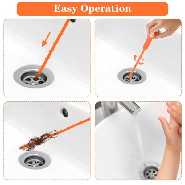 ClogRemover-05.jpg Flexible Sink & Drain Cleaning Stick – 50 cm Long (Pack of 3)