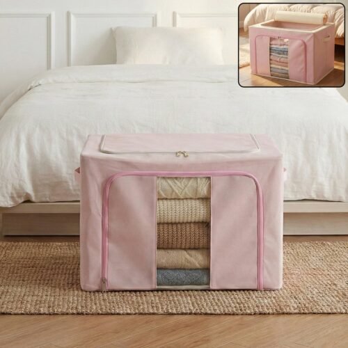 Foldable Fabric Clothes Storage Organizer Box (33 × 49 CM, 1 Pc)