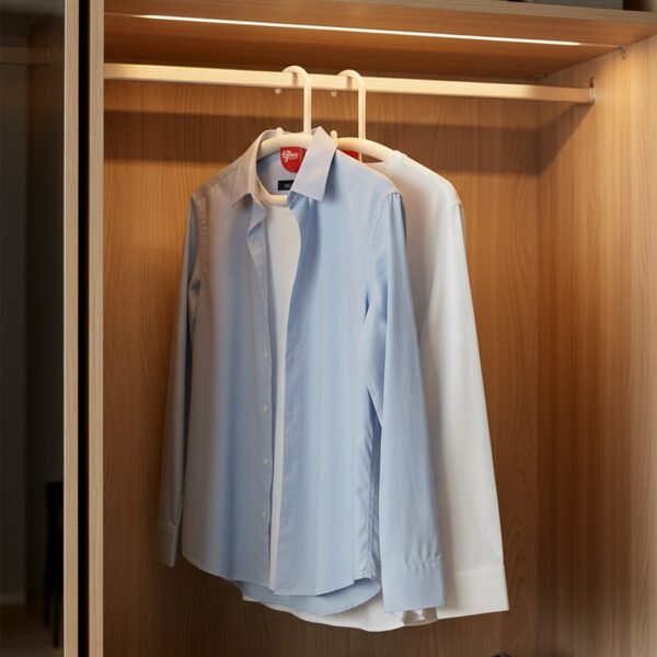 Clothes-Hanger-02_ae27c3bc-1b07-461c-a793-f0040a8d0448.jpg Multipurpose Anti-Slip Plastic Clothes Hanger with Fragrance Holder (1 Pc)