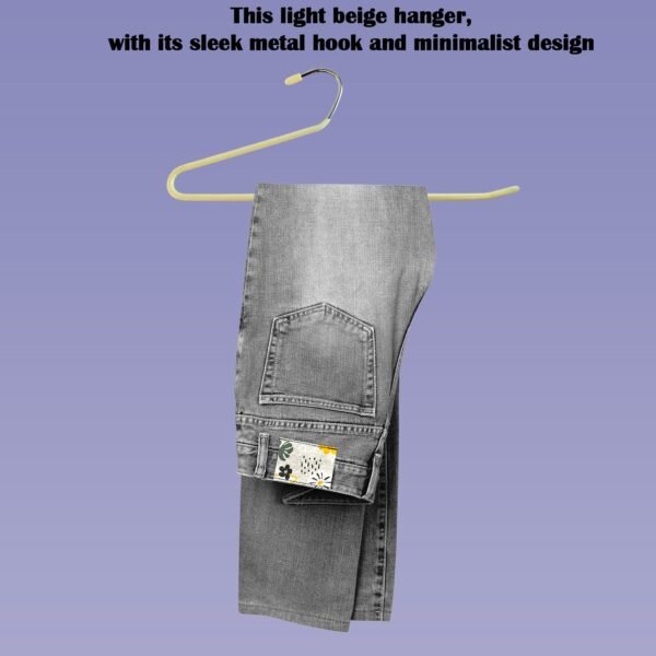 Clothes-hanger-09.jpg stainless steel Hangers with Silicone Cover Chrome Hook for Clothes (10 Pc / Set)