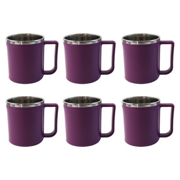 Supermom Stainless Steel Inner Coffee Mug Set (200ML / 6 Pc)