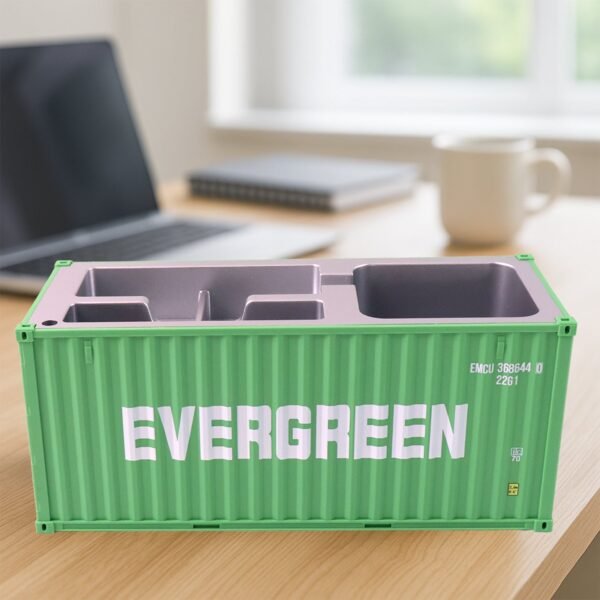 ContainerPenHolder-02.jpg Container-Style Multi-Compartment Desk Organizer (1 Pc)