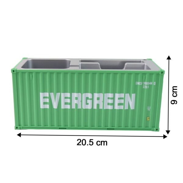 ContainerPenHolder-size.jpg Container-Style Multi-Compartment Desk Organizer (1 Pc)