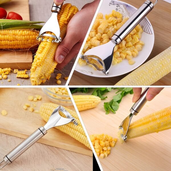 Corncobstripper-06.jpg Stainless Steel Fruit & Vegetable Peeler with Serrated Blade (1 Pc)