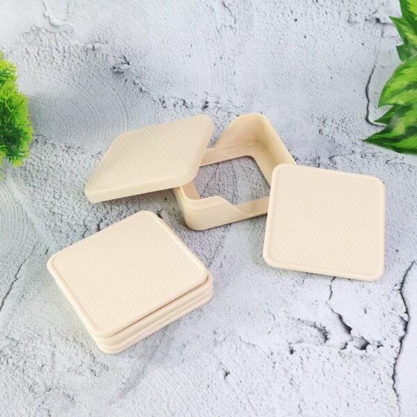 CosterSet-02.jpg Ganesh Premium Square Coasters with Storage Box (6 Pc / Set)