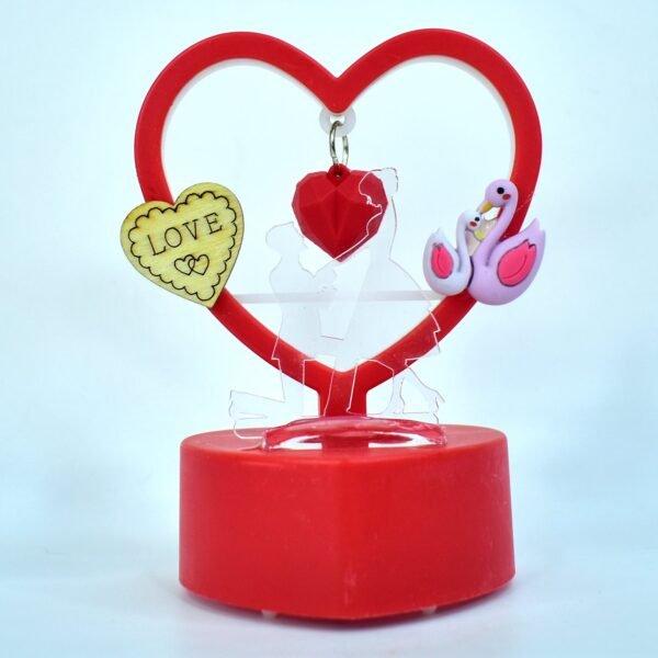 Heart-Shaped Decorative Love Showpiece (1 Pc)