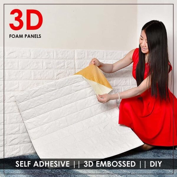 Wallpaper 3D Foam Wallpaper Sticker Panels (78 x 70 Cm / 1 Pc)