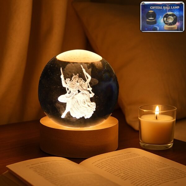 Crystal-Ball-Lamp-01_0069f489-bb55-4c74-b7d9-744a6a42123a.jpg 3D Crystal Ball lamps for Bedroom 3D Lamps for Home Decoration 3D Crystal Ball Night Light Gifts for Women Gifts for Men Room Decor Items for Bedroom for Friend and Family (1 Pc)