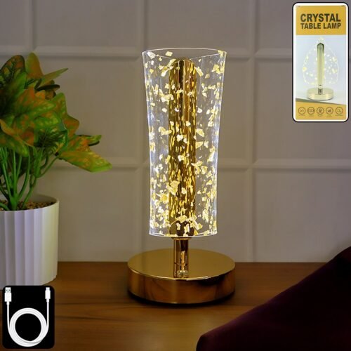 Crystal-Table-Lamp-01_0fb2793e-813a-42f0-b0c3-581bfef1bc99.jpg Luxury Golden Crystal LED Table Lamp (1 Pc)