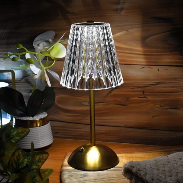 Crystal-Table-Lamp-02.jpg Premium Elegant Shade Crystal Table Lamp (1 Pc)