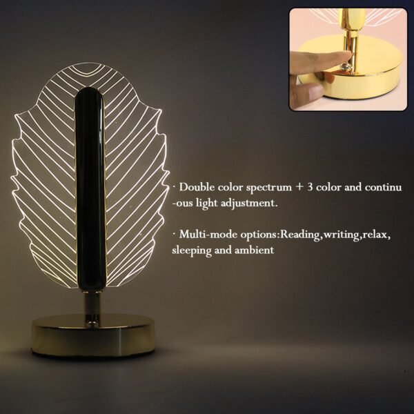 Crystal-Table-Lamp-04_7dadc416-d32b-4011-9c97-5a3d80642ea2.jpg Premium Leaf Shape Crystal Table Lamp (1 Pc)
