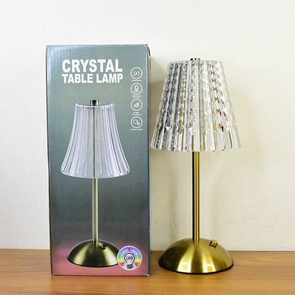 Crystal-Table-Lamp-08.jpg Premium Elegant Shade Crystal Table Lamp (1 Pc)