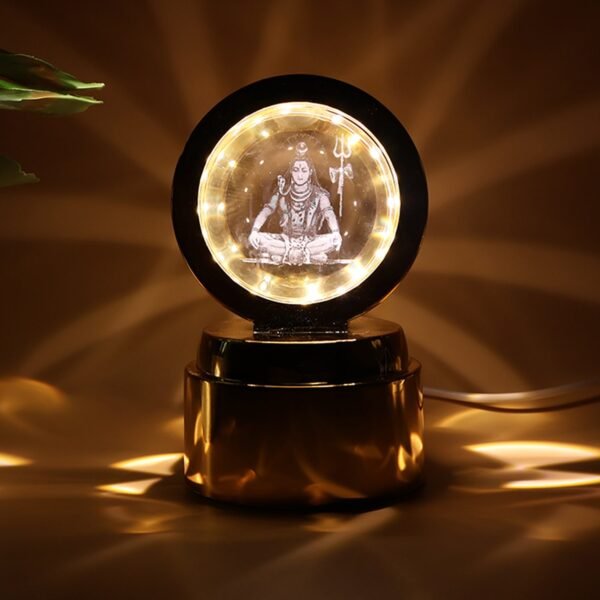 Mahadev 3D Crystal Ball Night Light (1 Pc)