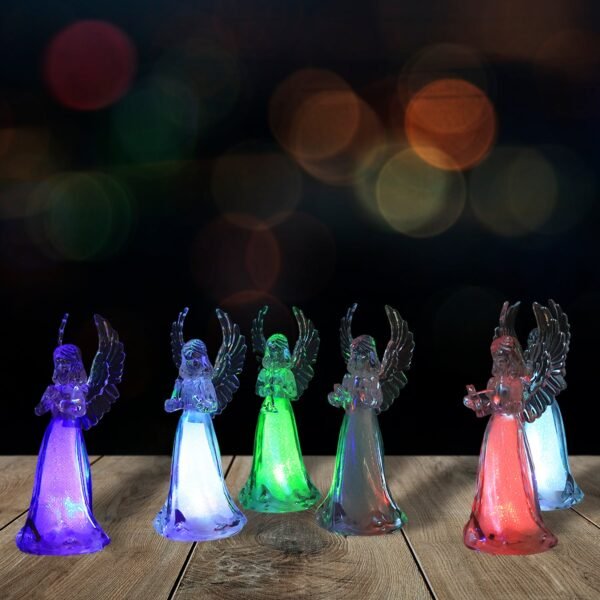 CrystalAngelLEDLighted-05.jpg LED Angel Decorative Lights (6 Pc / Set)