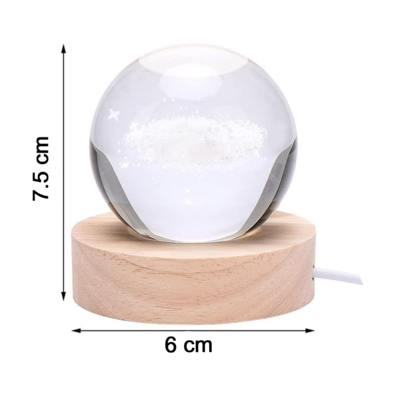 CrystalBall-size.png 3D Crystal Ball Night Lamp (1 PC)